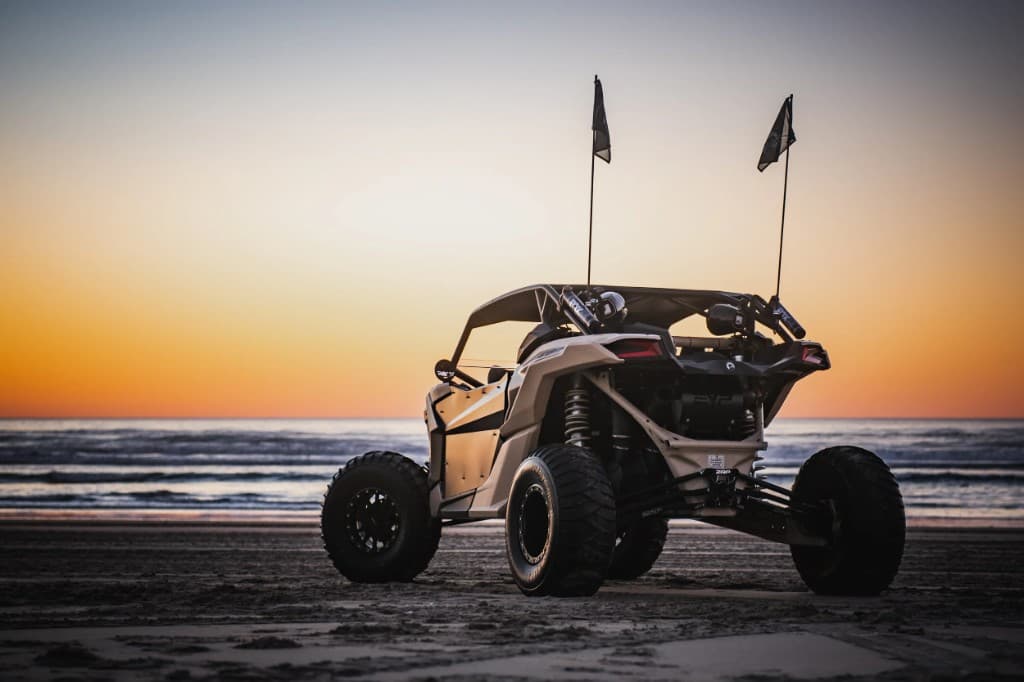 UTV staged for an off-road ride